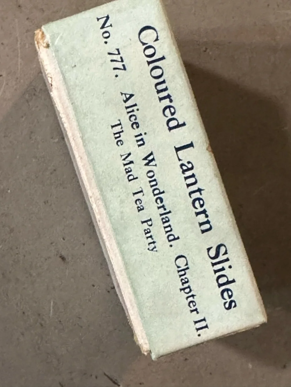 Alice in Wonderland Primus Magic Lantern Slides #777 Chapter II complete set box - Picture 4 of 16